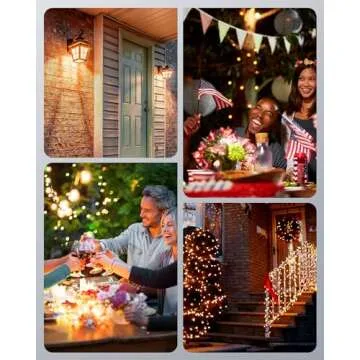 DEWENWILS Outdoor Wireless Remote Control Outlet Power Strip Weatherproof, Expandable Indoor Outdoor Electrical Plug in Light Switch, 15 A, 7-Inch Extension Cord, 100 FT Range, ETL Listed