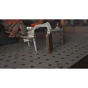 ARMOR TOOL Drill Press Clamp - 3" Weld Table Clamp with Auto Adjust Design & Comfortable Grips - 3DP-70W