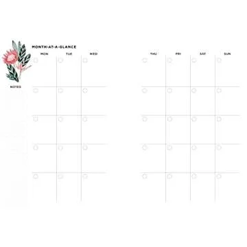 52 Lists Planner Undated 12-month Monthly/Weekly Spiralbound Planner with Pocket (Coral Crystal): Includes Prompts for Well-Being, Reflection, Personal Growth, and Daily Gratitude