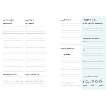 52 Lists Planner Undated 12-month Monthly/Weekly Spiralbound Planner with Pocket (Coral Crystal): Includes Prompts for Well-Being, Reflection, Personal Growth, and Daily Gratitude