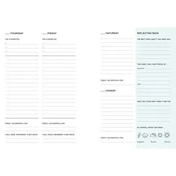 52 Lists Planner Undated 12-month Monthly/Weekly Spiralbound Planner with Pocket (Coral Crystal): Includes Prompts for Well-Being, Reflection, Personal Growth, and Daily Gratitude