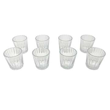 Set of 8 Mezcal Glasses, Vaso Veladora para Mezcal. Traditional Glass for Mexican Drinks With a Wide Mouth in Order to get the Aroma. It Also Serves as a Tequila Shot Glass.