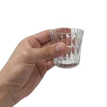 Set of 8 Mezcal Glasses, Vaso Veladora para Mezcal. Traditional Glass for Mexican Drinks With a Wide Mouth in Order to get the Aroma. It Also Serves as a Tequila Shot Glass.