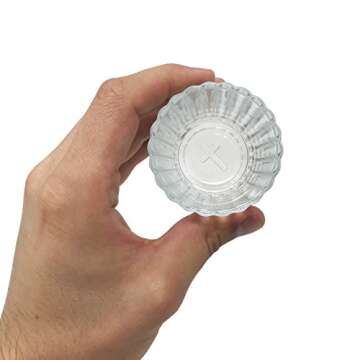 Set of 8 Mezcal Glasses, Vaso Veladora para Mezcal. Traditional Glass for Mexican Drinks With a Wide Mouth in Order to get the Aroma. It Also Serves as a Tequila Shot Glass.