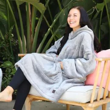 Comfortable Sherpa Oversized Hoodie Blanket for All Ages
