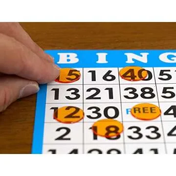 Regal Bingo Plastic Bingo Chips 500 Pcs - Clear Transparent Counters Game Chips Set for Board Game - Bingo Night - 3/4 Inch Assorted Colors