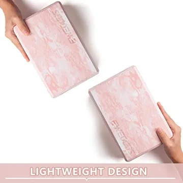 Ewedoos Eco Friendly Yoga Blocks 2 Pack - Non-Slip Set