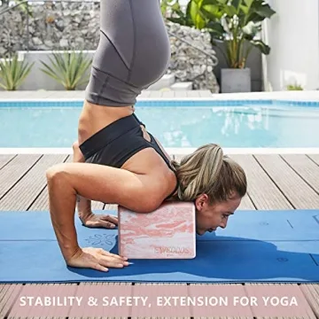 Ewedoos Eco Friendly Yoga Blocks 2 Pack - Non-Slip Set
