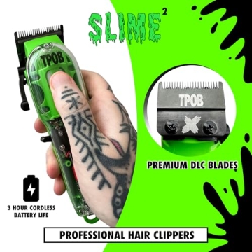 Professional TPOB Slime 2 Hair Clippers for Men 6800 RPM