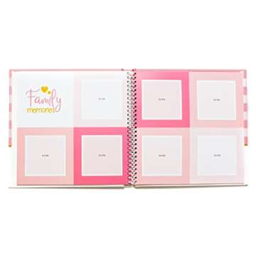 Keepsake Memory Book for Baby Boy or Girl – Timeless First 5 Year Baby Book – A Milestone Book to Record Every Event from Birth to Age 5 – Gender Neutral Journal Scrapbook Photo Album, Pink