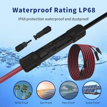 Premium 10 Gauge Solar Extension Cable for Versatile Use