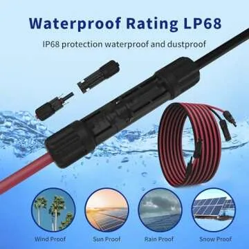 Premium 10 Gauge Solar Extension Cable for Versatile Use