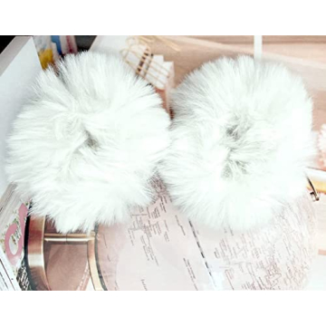 Faux Fur Hair Scrunchies - Stylish & Comfy Hair Ties for Women