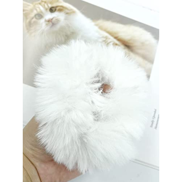 Faux Fur Hair Scrunchies - Stylish & Comfy Hair Ties for Women