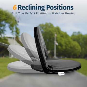 Alpcour Folding Stadium Seat - Deluxe Waterproof Outdoor Chair