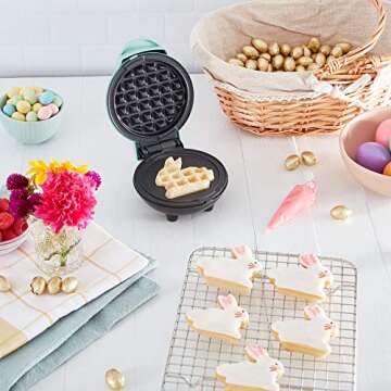 DASH Mini Bunny Waffle Maker for Easy Delicious Breakfasts