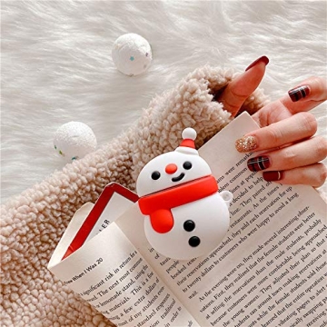 Cute Christmas Snowman Airpods Case for Girls and Women