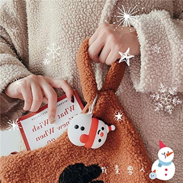 Cute Christmas Snowman Airpods Case for Girls and Women