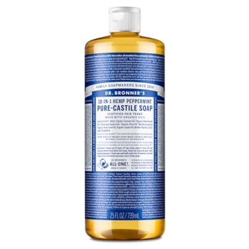 Dr. Bronner's Peppermint Soap - Eco-Friendly 18-in-1 Cleaner