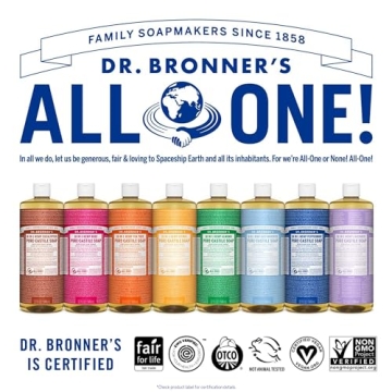 Dr. Bronner's Peppermint Soap - Eco-Friendly 18-in-1 Cleaner