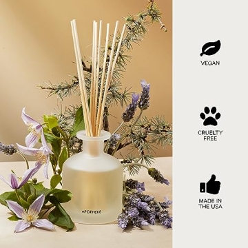 Apotheke Luxury Reed Diffuser - Hinoki Lavender Scented Oil
