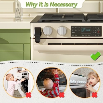 SAFELON Baby Safety Oven Lock, Easy Installation & Heat-Resistant