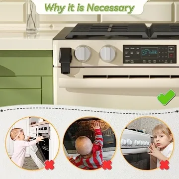 SAFELON Baby Safety Oven Lock, Easy Installation & Heat-Resistant