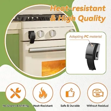 SAFELON Baby Safety Oven Lock, Easy Installation & Heat-Resistant