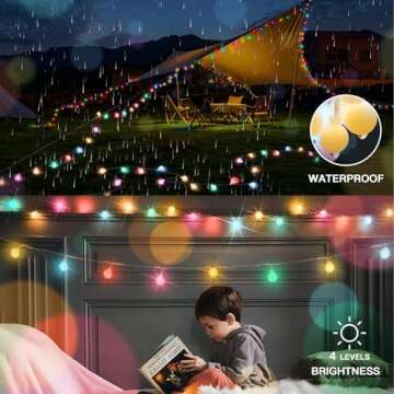 Suddus 33ft USB Pastel String Lights with Timer