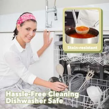 Fyvva Large Cooking Utensils Set, 35 Pcs Spatula Set with Holder, Silicone Kitchen Utensils Set with Stainless Steel Handle, Cheese Grater, Ice Cream Scoop, Pizza Cutter Kitchen Gadgets (Khaki)