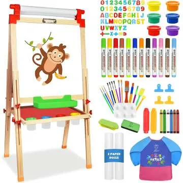 Adjustable Joyooss Kids Art Easel with 100+ Supplies
