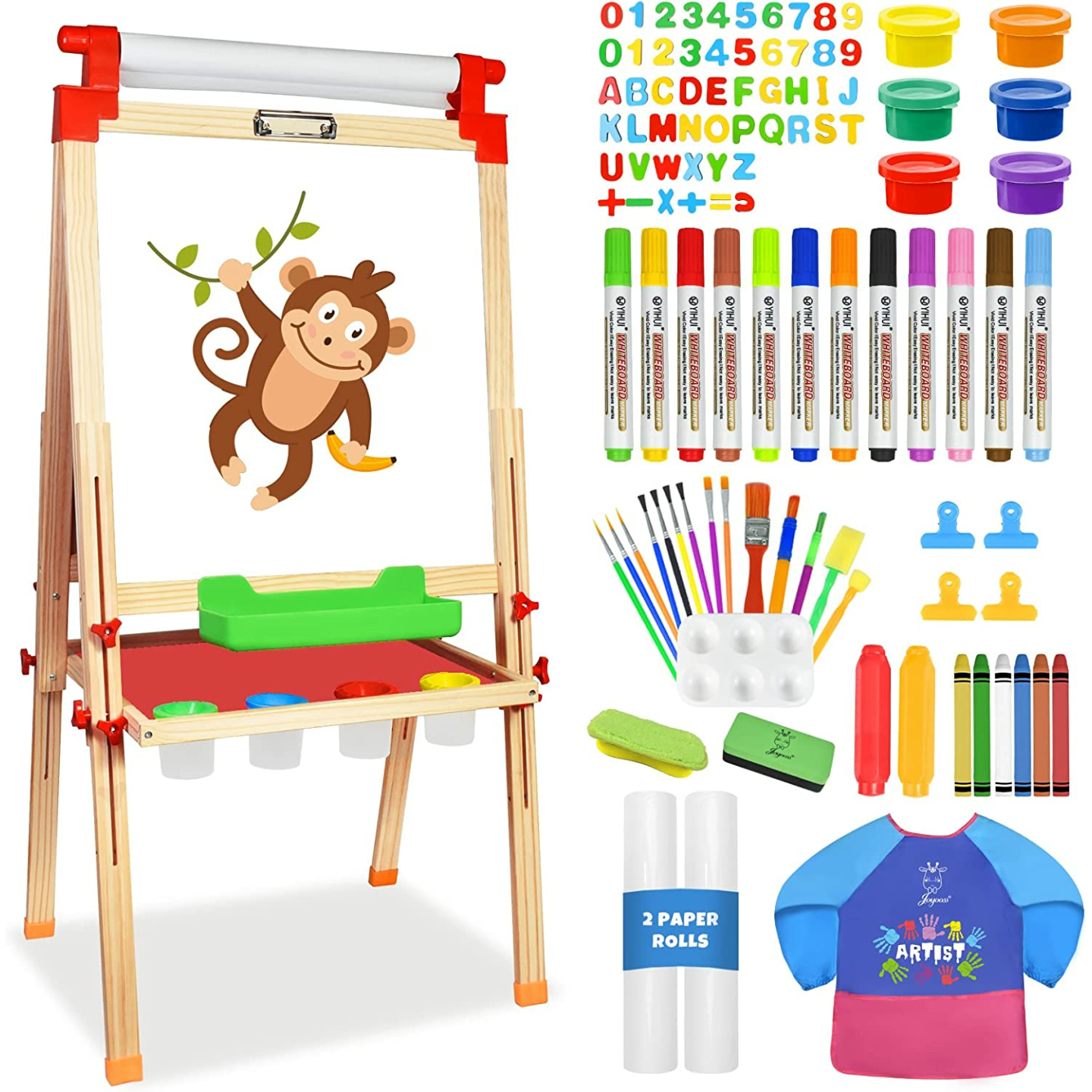 Adjustable Joyooss Kids Art Easel with 100+ Supplies