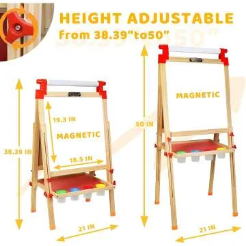 Adjustable Joyooss Kids Art Easel with 100+ Supplies