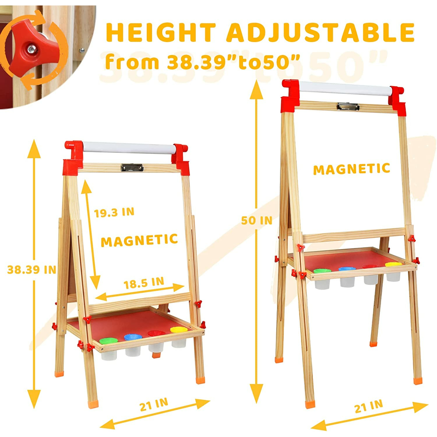 Adjustable Joyooss Kids Art Easel with 100+ Supplies
