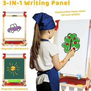 Adjustable Joyooss Kids Art Easel with 100+ Supplies