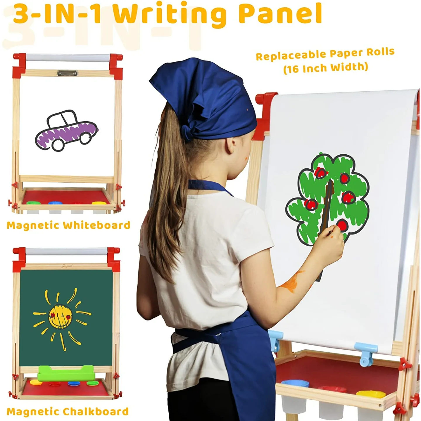 Adjustable Joyooss Kids Art Easel with 100+ Supplies