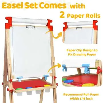 Adjustable Joyooss Kids Art Easel with 100+ Supplies