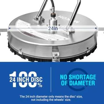 MEKOH 24" Surface Cleaner for Efficient Pressure Washing