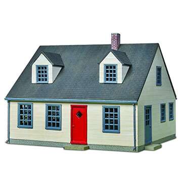 Walthers Cornerstone Cape Cod House Model Kit for HO Scale