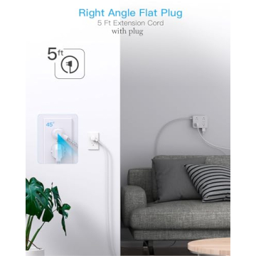 Surge Protector Power Strip with 8 Outlets & USB