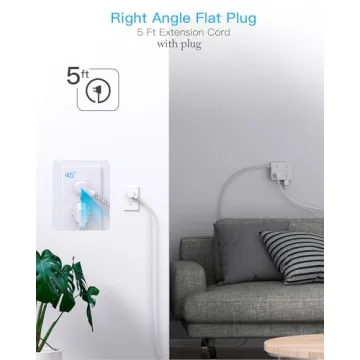 Surge Protector Power Strip with 8 Outlets & USB