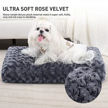 Deluxe Plush Dog Bed - Washable & Comfy Design
