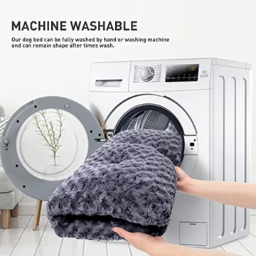 Deluxe Plush Dog Bed - Washable & Comfy Design