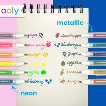 Ooly Yummy Yummy Scented Gel Pen Bundle - 12 Vibrant Pens for Creative Magic