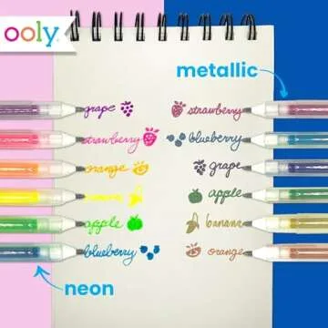 Ooly Yummy Yummy Scented Gel Pen Bundle - 12 Vibrant Pens for Creative Magic