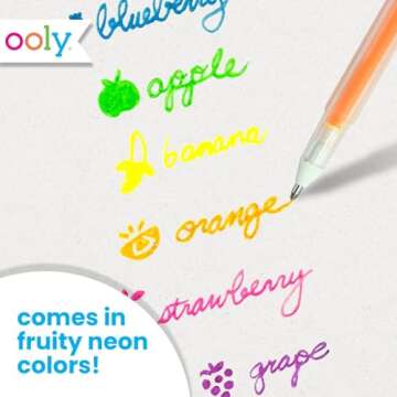 Ooly Scented Gel Pen Bundle - 12 Colorful Pens for Kids