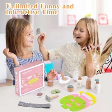 Ehome Wooden Makeup Toy Set for Creative Pretend Play