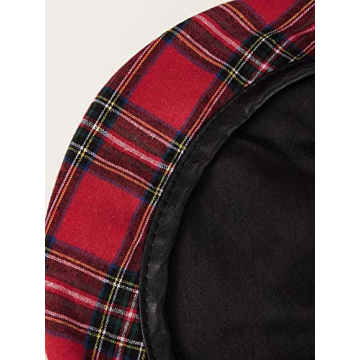Stylish Women Winter Plaid French Beret Hat for Every Occasion