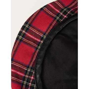 Stylish Women Winter Plaid French Beret Hat for Every Occasion