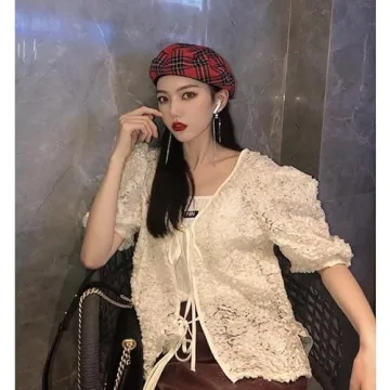 Stylish Women Winter Plaid French Beret Hat for Every Occasion